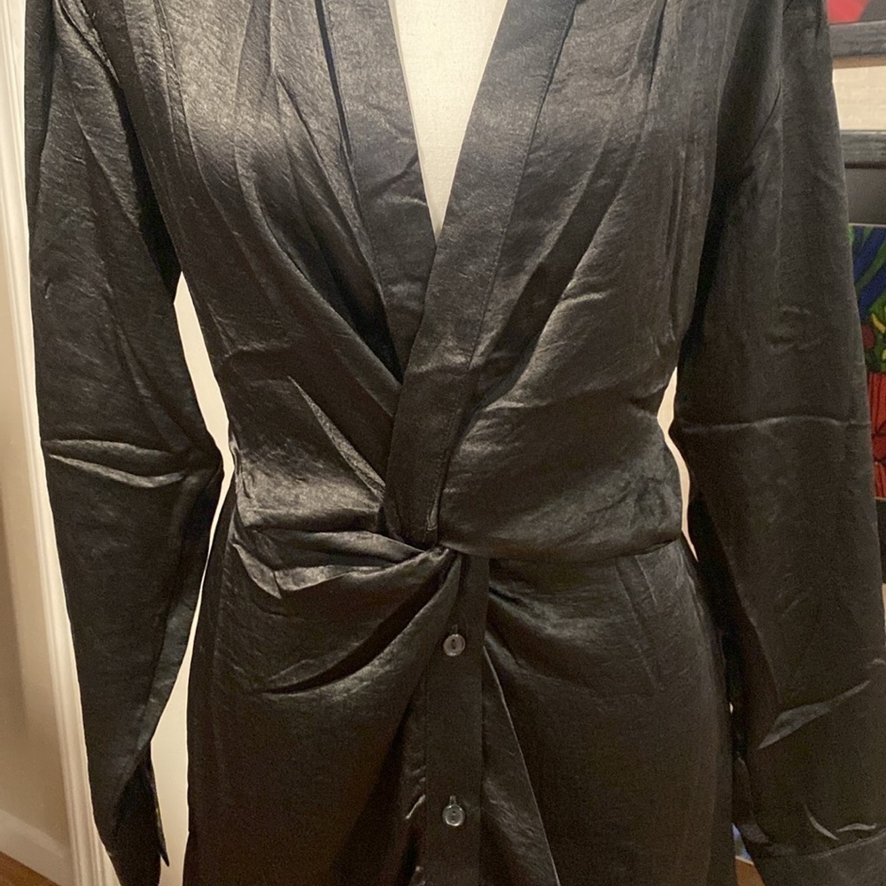 Steve Madden Twist Front Shirtdress - Picture 7 of 12
